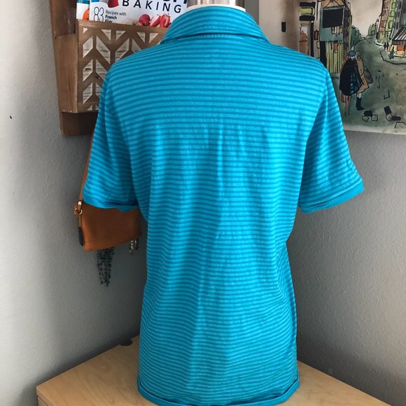 Icebreaker Striped Polo Shirt - Merino Wool - Picture 3 of 13